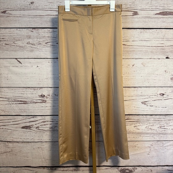 BCBGMaxAzria Tailored Satin Wide Leg Trousers - Picture 1 of 10